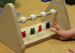 Children using classroom tools